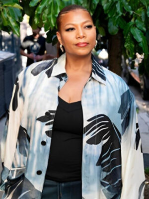 Robyn McCall The Equalizer S5 Palm Leaf Print Coat