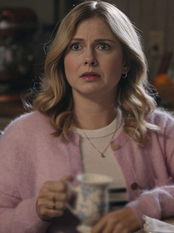 Rose McIver Ghosts S4 Sam Pink Cardigan