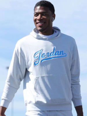Rui Hachimura Jordan White Pullover Hoodie