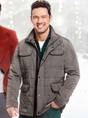 Ryan Paevey A Fabled Holiday Quilted Grey Jacket