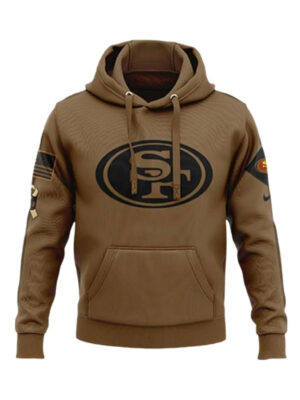 San Francisco 49ers Salute to Service Brown Pullover Hoodie