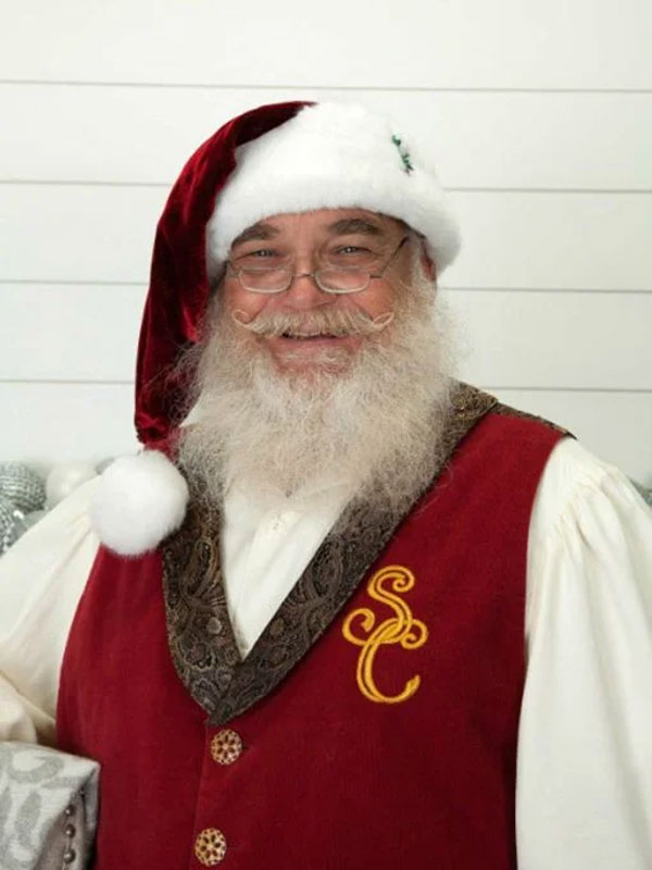 Santa Claus Christmas Red Suede Vest