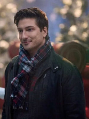 Santa Tell Me 2024 Daniel Lissing Black Cotton Jacket