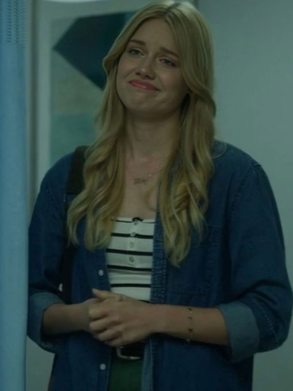 Sara Ball 2024 Betrayed by Love Blue Denim Shirt