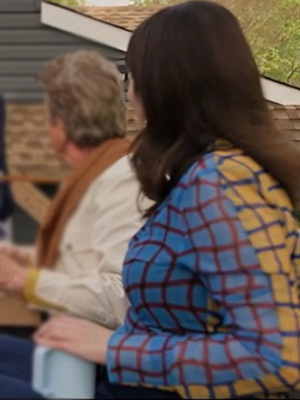 Selena Gomez OMITB S4 Two Tone Plaid Top