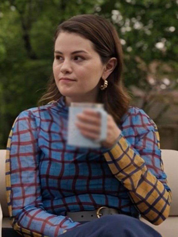 Selena Gomez OMITB S4 Two Tone Plaid Top