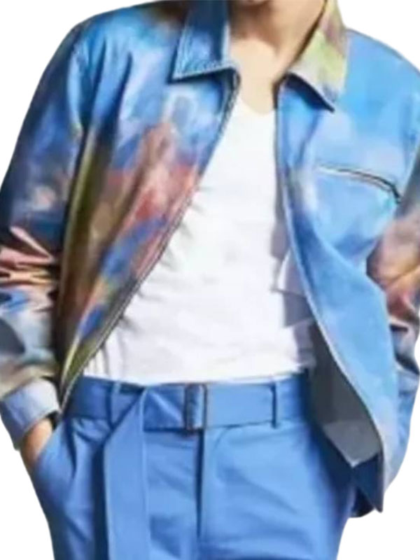 Sherri Jawn Murray Tie Die Polyester Zip-Up Jacket