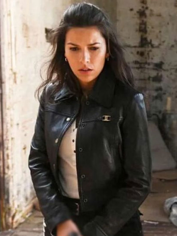 Sofia Pernas Tracker Billie Matalon Black Leather Jacket