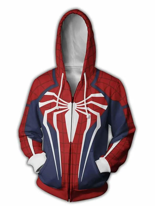 Spider Man PS4 Game Zip-up Hoodie