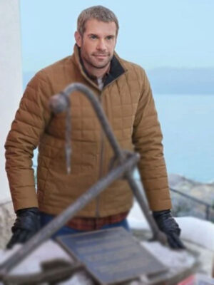 Stephen Huszar Navigating Christmas Brown Quilted Jacket