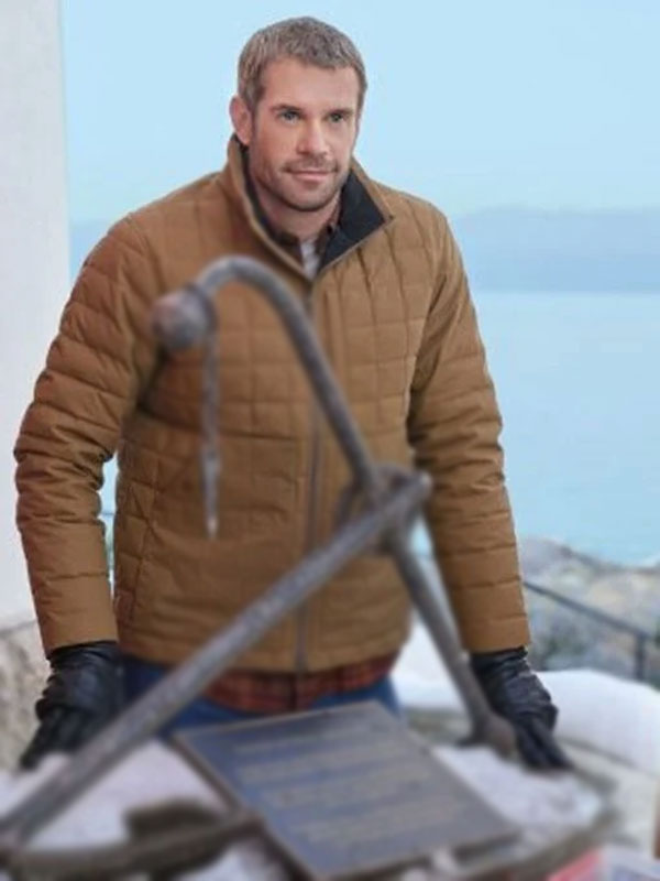 Stephen Huszar Navigating Christmas Brown Quilted Jacket