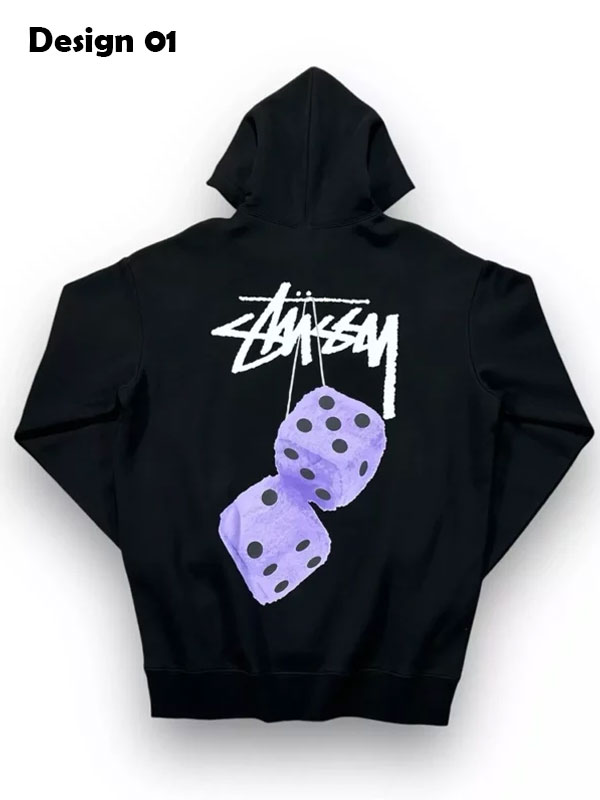 Stussy Dice Oversize Fleece Pullover Hoodie