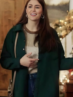 The Fabric Of Christmas Alia DeSantis Green Wool Jacket