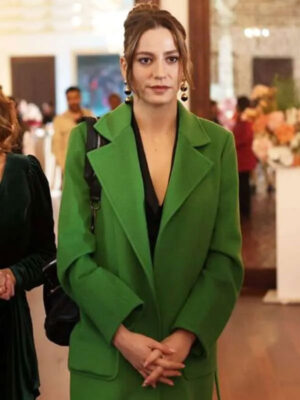 The Family S01 Devin Akin Green Wool Coat