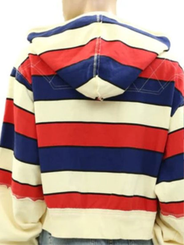 Superman And Lois Kelcey Mawema Striped Zipper Hoodie