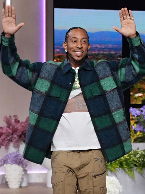 The Jennifer Hudson Show Ludacris Green Plaid Jacket