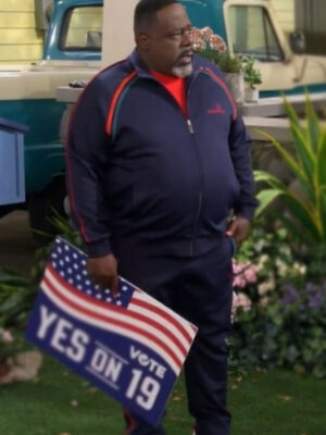 The Neighborhood Cedric The Entertainer Stripes Blue Tracksuit