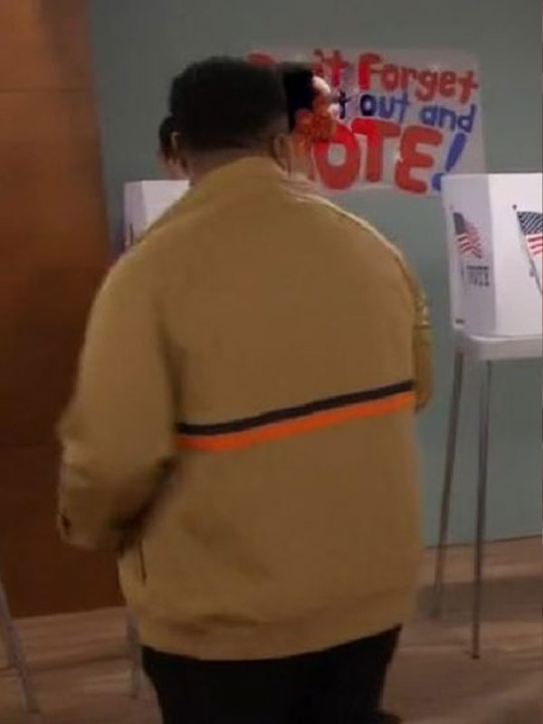 The Neighborhood Marcel Spears Stripes Brown Jacket
