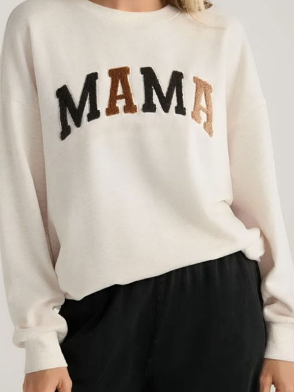 The Neighborhood S07 Skye Townsend White MAMA Sweatshirt