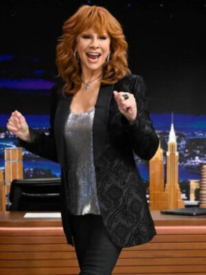 the-tonight-show-reba-mcentire-black-jacquard-jacket-1