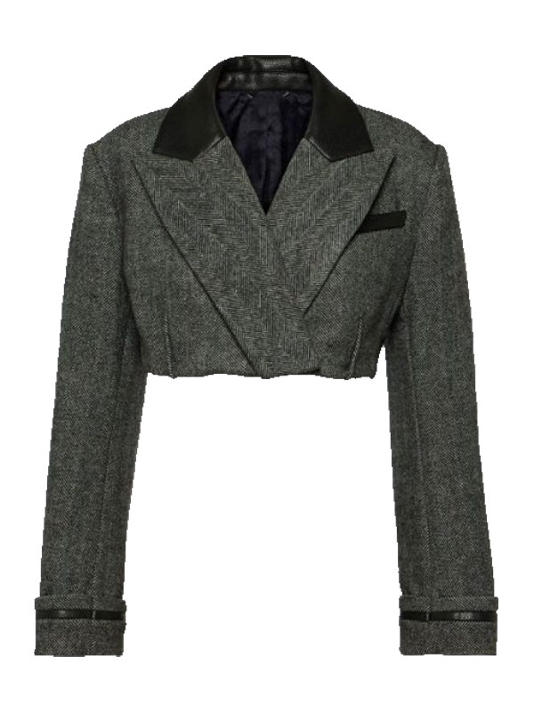 The Voice S26 Georgia Starnes Gray Crop Blazer