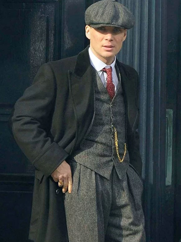 Thomas Shelby Peaky Blinders Black Wool Long Coat
