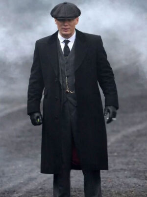 Thomas Shelby Peaky Blinders Black Wool Long Coat