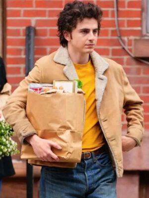 timothee-chalamet-a-complete-unknown-brown-shearling-jacket