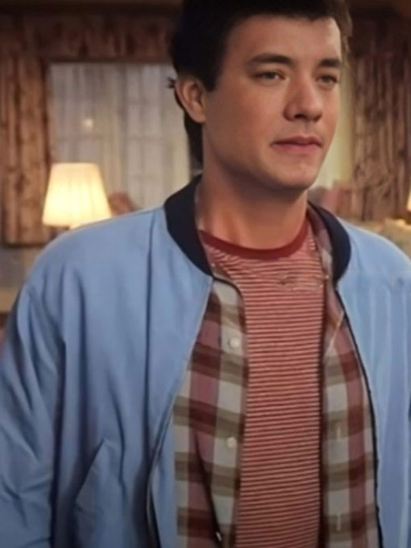 Tom Hanks 2024 Here Blue Bomber Jacket