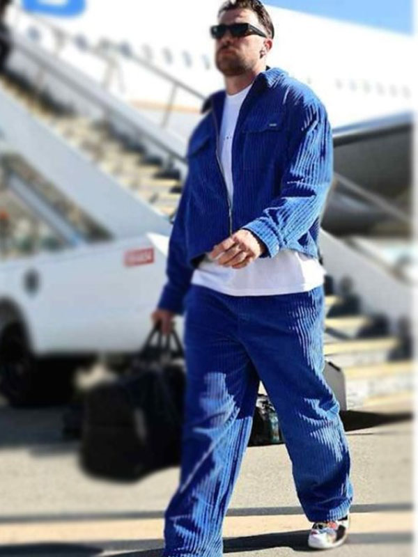 Travis Kelce Chiefs Game Corduroy Tracksuit