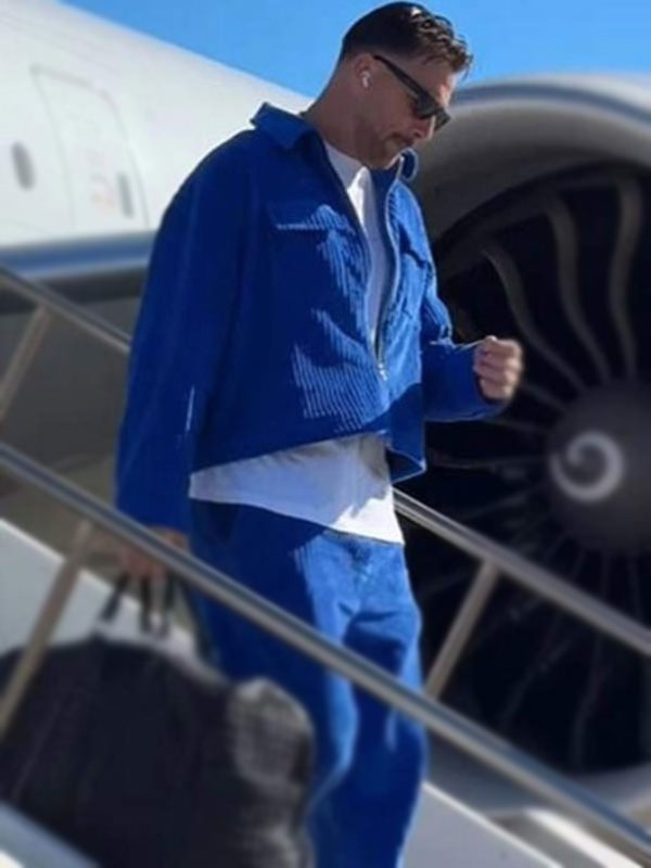 Travis Kelce Chiefs Game Corduroy Tracksuit