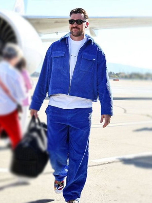 Travis Kelce Chiefs Game Corduroy Tracksuit