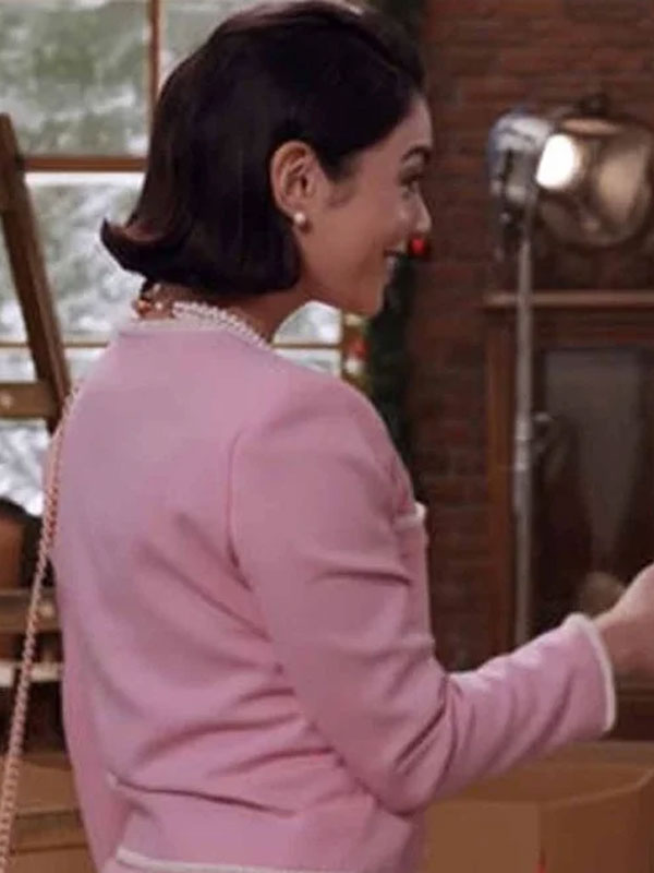 Vanessa Hudgens The Princess Switch Switched Again Pink Coat