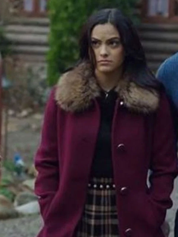 Veronica Lodge Riverdale Purple Wool Long Coat