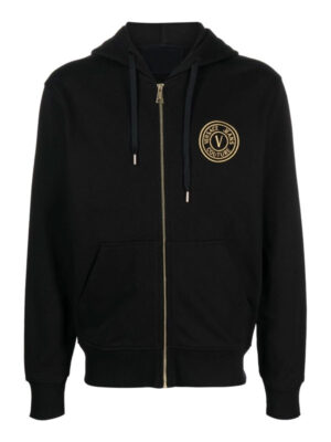 Versace Jeans Couture Black Zip-Up Hoodie