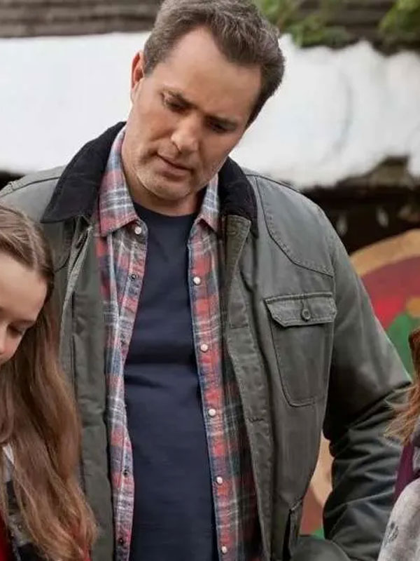 Victor Webster Mystery on Mistletoe Lane Grey Jacket
