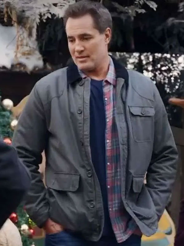 Victor Webster Mystery on Mistletoe Lane Grey Jacket