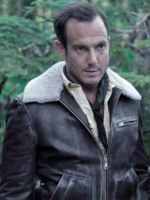 Will Arnett A Series of Unfortunate Events Brown Leather Jacket