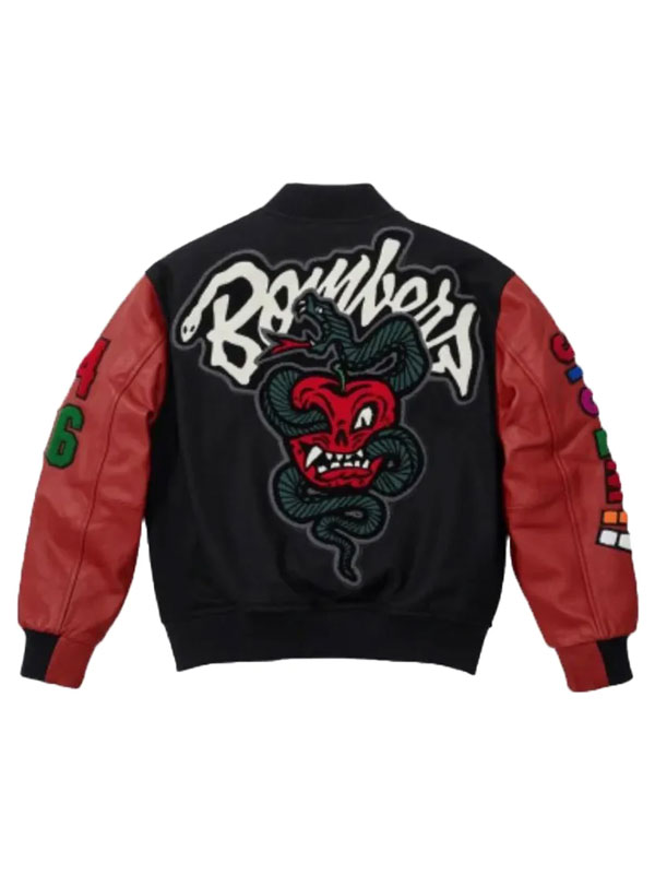 WTAPS Supreme Wool And Leather Varsity Jacket