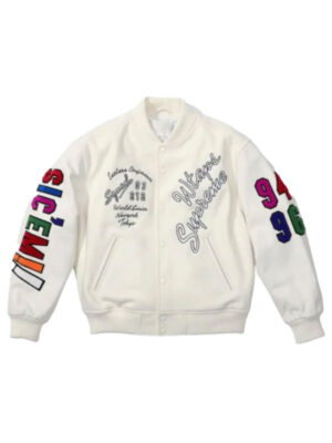 WTAPS Supreme Wool And Leather Varsity Jacket
