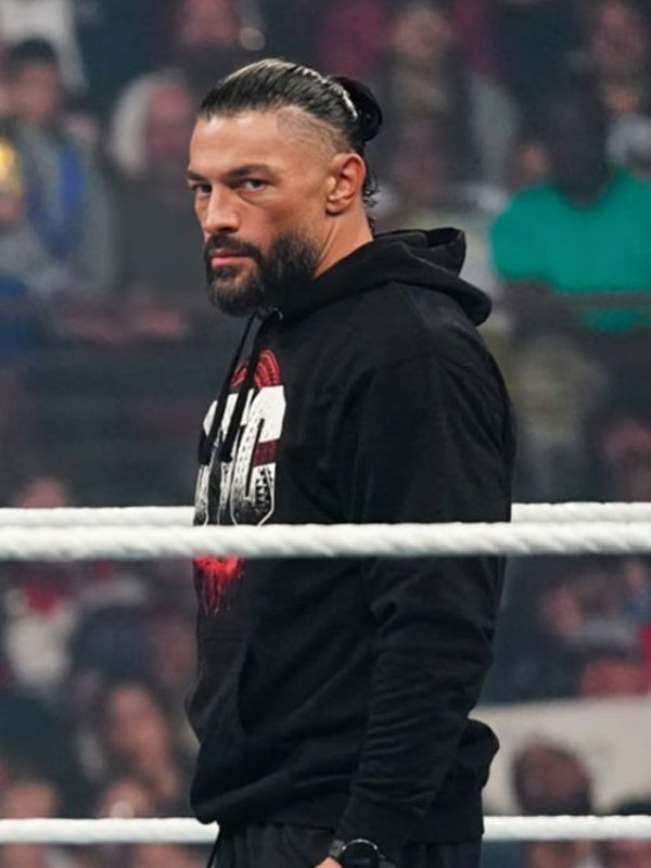 WWE Roman Reigns OTC Black Pullover Hoodie