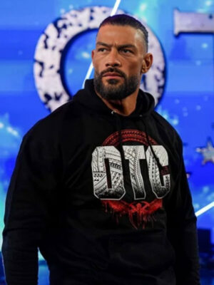 WWE Roman Reigns OTC Black Pullover Hoodie