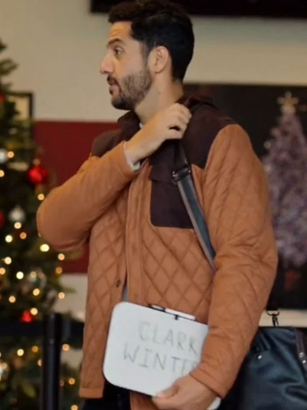 Zach Smadu Moms Christmas Boyfriend 2023 Brown Jacket