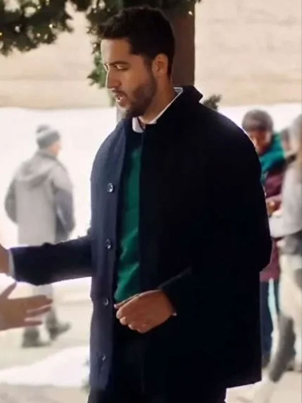 Zach Smadu Moms Christmas Boyfriend Black Wool Jacket