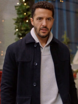 Zach Smadu Moms Christmas Boyfriend Black Wool Jacket