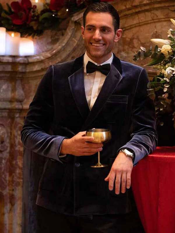 12 Dates Of Christmas S02 Garrett Marcantel Purple Velvet Blazer