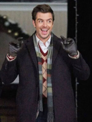 2024 All I Need For Christmas Dan Jeannotte Black Wool Coat