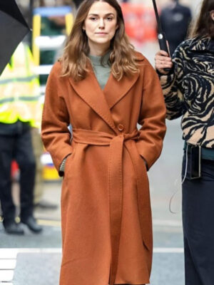 2024 Black Doves Helen Webb Brown Trench Wool Coat