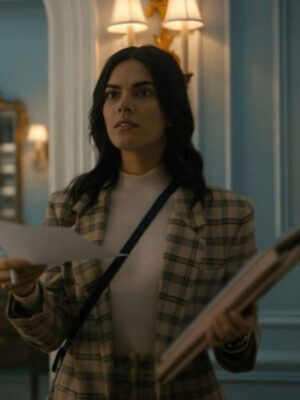 2024 Cruel Intentions Sara Silva Plaid Beige Blazer