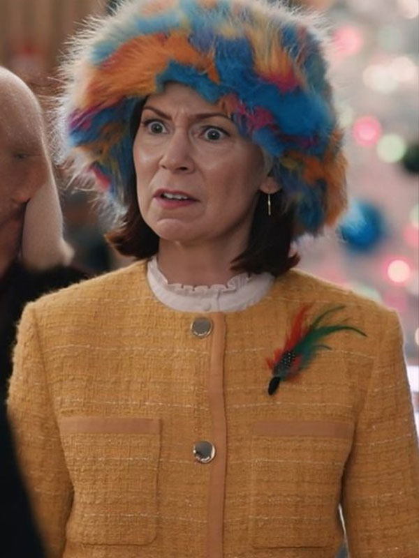 2024 Elsbeth S02 Carrie Preston Tweed Yellow Coat